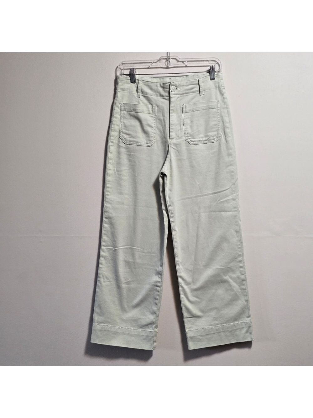Bagatelle twill cotton high waisted wide leg pants